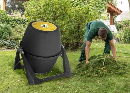 Trommel-Composter 180 Liter, schwarz