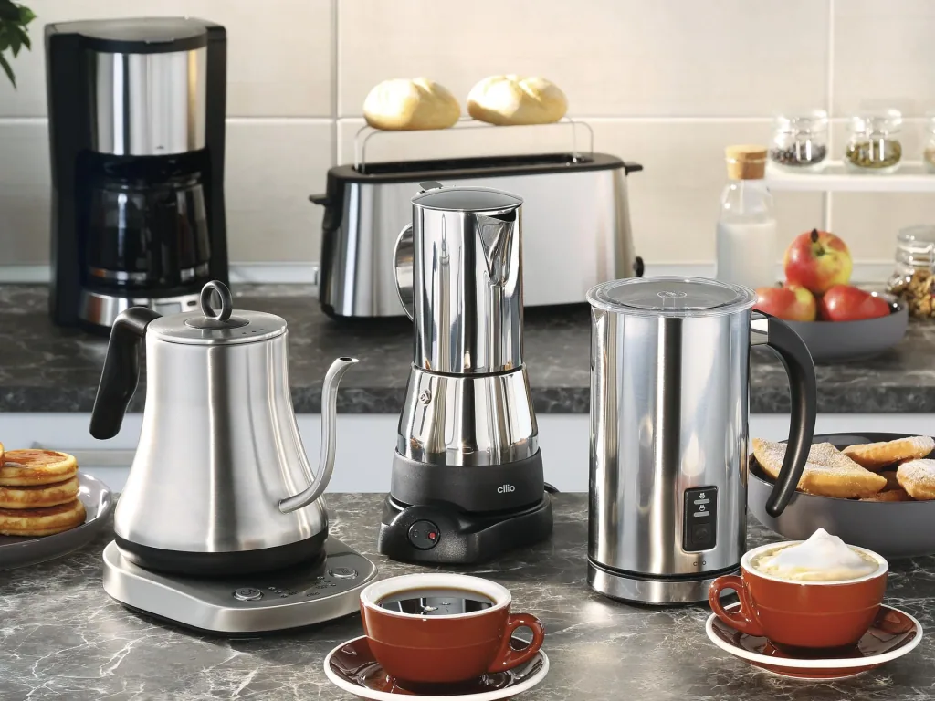 Electric espresso maker AIDA 6 cups, stainless steel, Cilio 273694