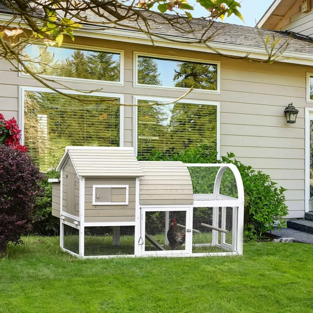 Chicken coop chicken cage chicken aviary for 2-4 chickens nesting box with main house nesting box run playpen weatherproof