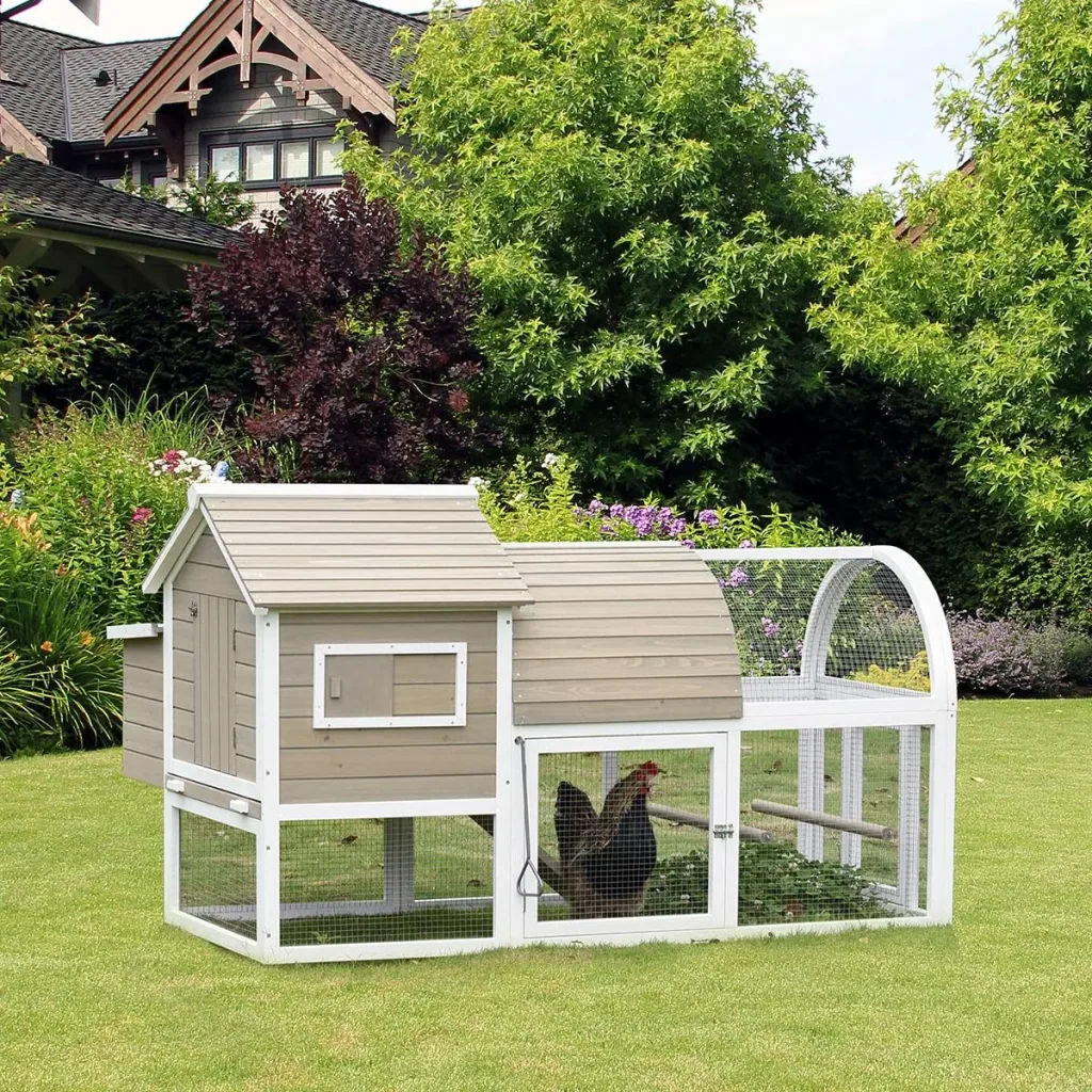 Chicken coop chicken cage chicken aviary for 2-4 chickens nesting box with main house nesting box run playpen weatherproof