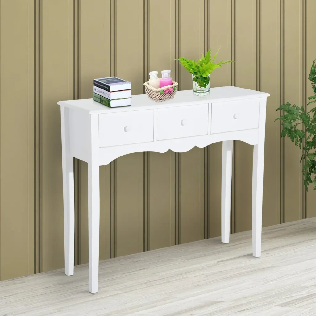 Console table MDF, white