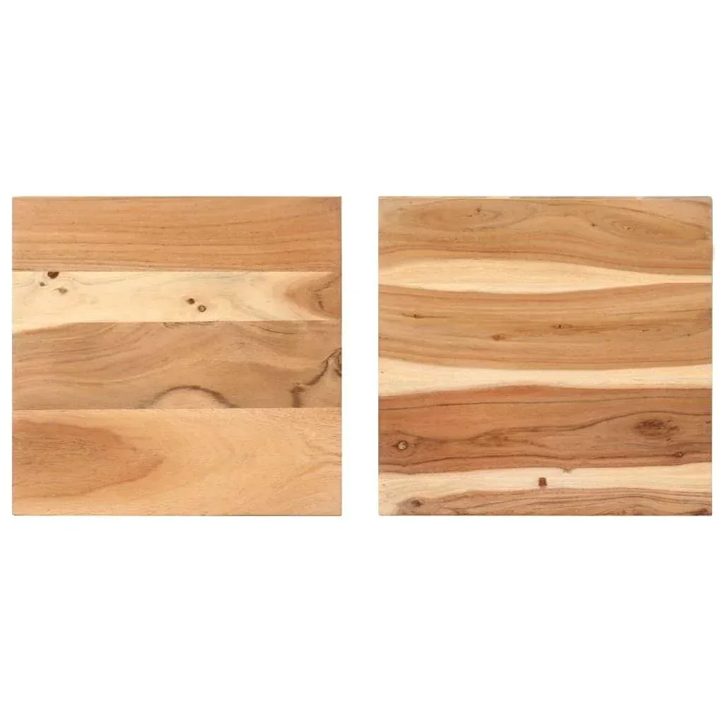 Side tables 2-piece made of solid acacia wood