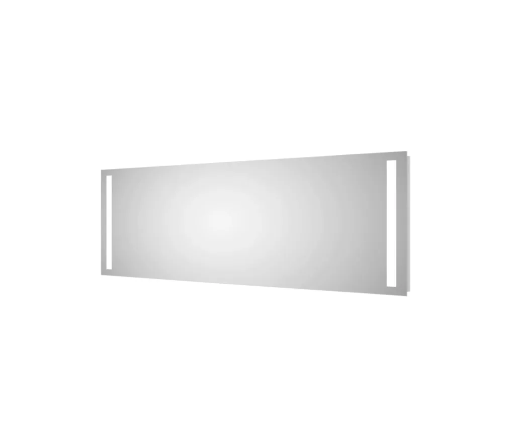 Bathroom mirror with lighting, "Light" - 160 x 70 cm - with backlit light cutouts