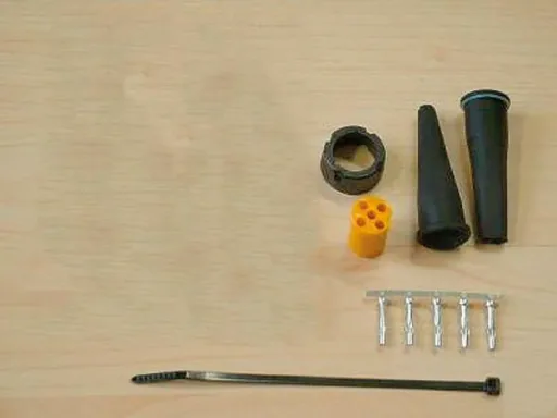 Bayonet connector, right - green