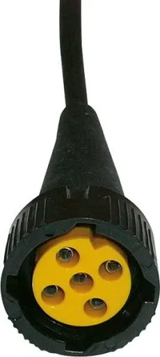 Bayonet connector, right - green