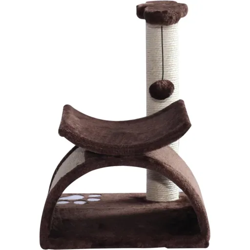 Cat scratching post with ball