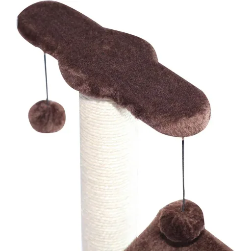 Cat scratching post with ball