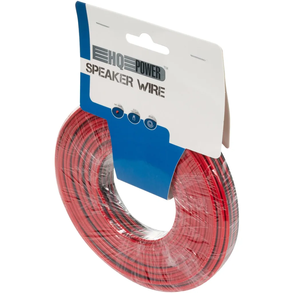 speaker cable - red/black - 2 x 1.50 mm² - 25 m