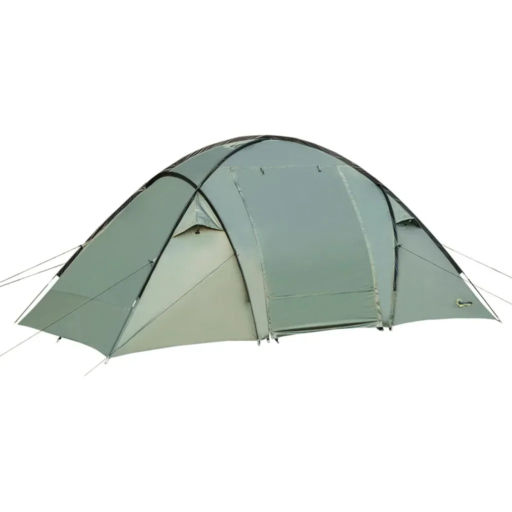 Camping tent for 4-5 people green