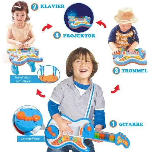4 in 1 guitar musical instrument piano drum