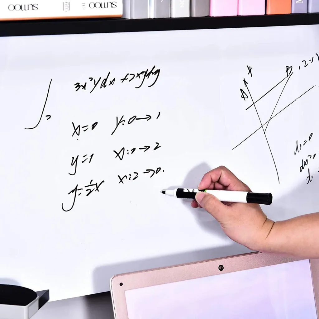 Desk with whiteboard