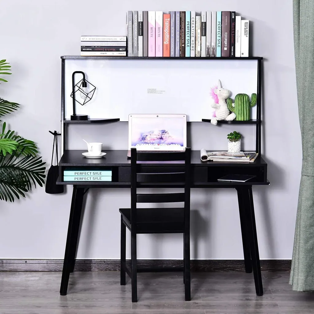 Desk with whiteboard