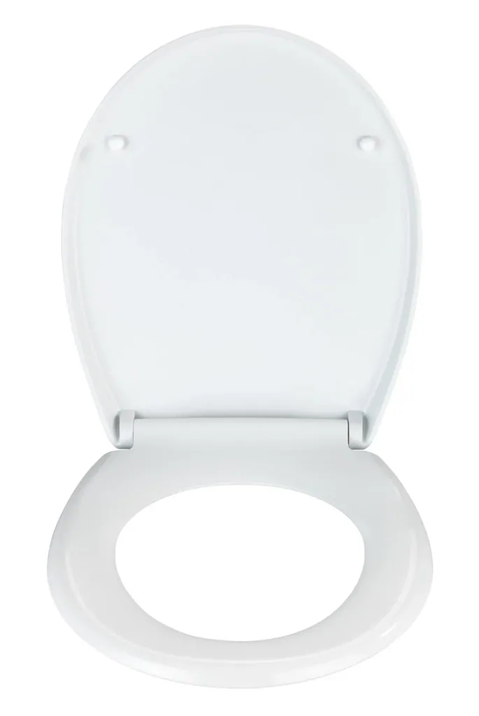 Toilet seat Solaro white, thermoplastic, Fix-Clip hygiene fastening