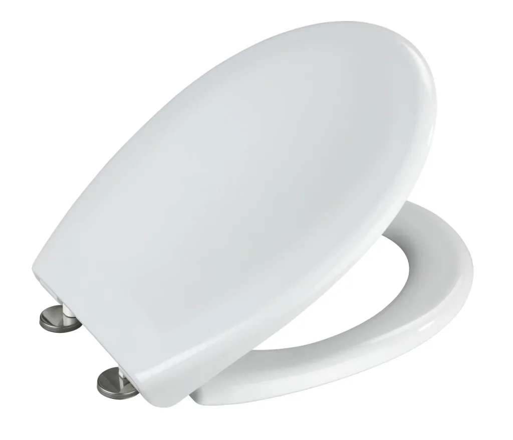 Toilet seat Solaro white, thermoplastic, Fix-Clip hygiene fastening