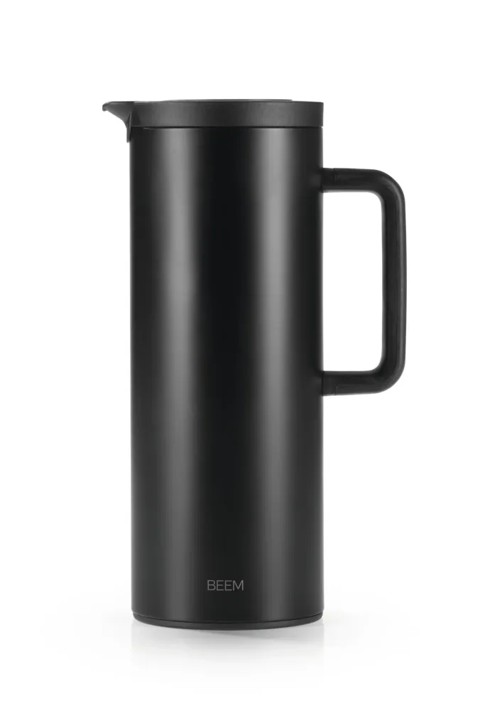 Vacuum flask black matt, 1 liter
