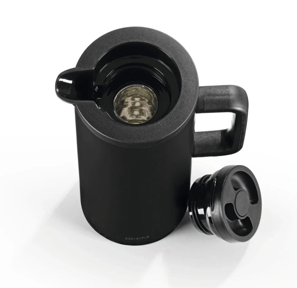 Vacuum flask black matt, 1 liter