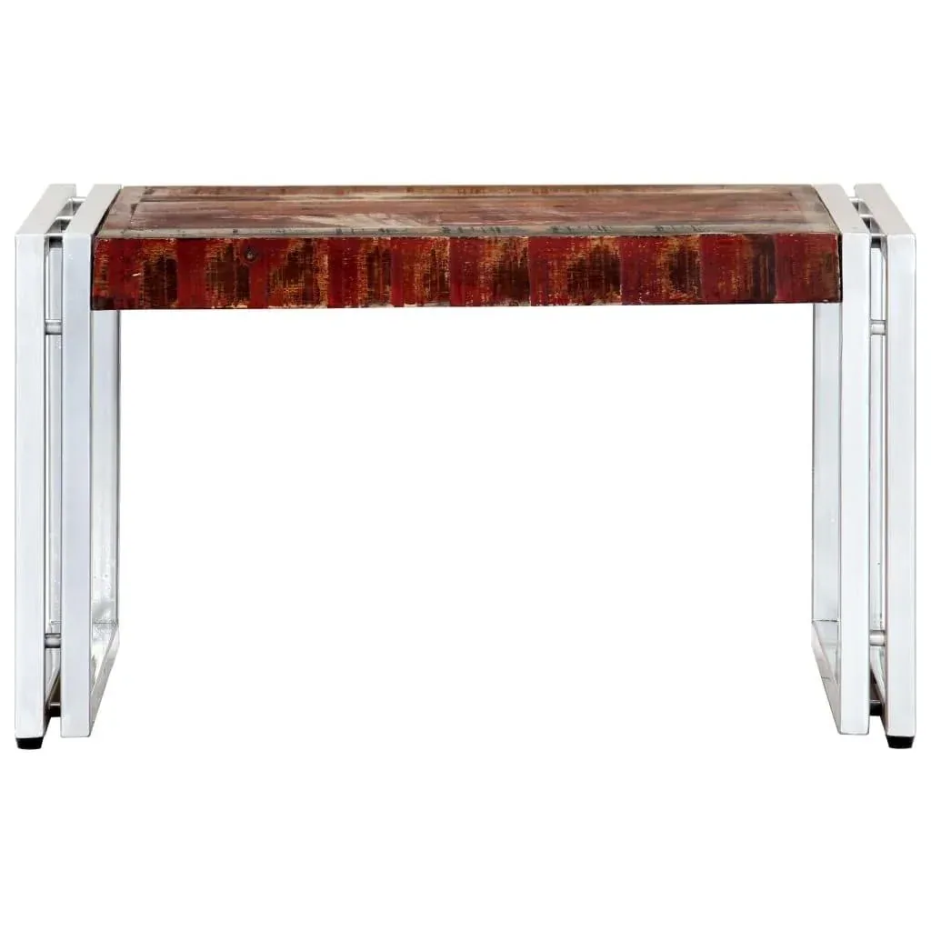 Coffee table 60x60x35 cm made of solid recycled wood
