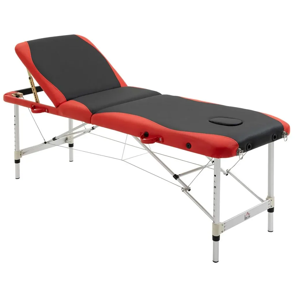 Massage tables foldable cosmetic tables height adjustable massage table with headrest massage bed aluminum foam K