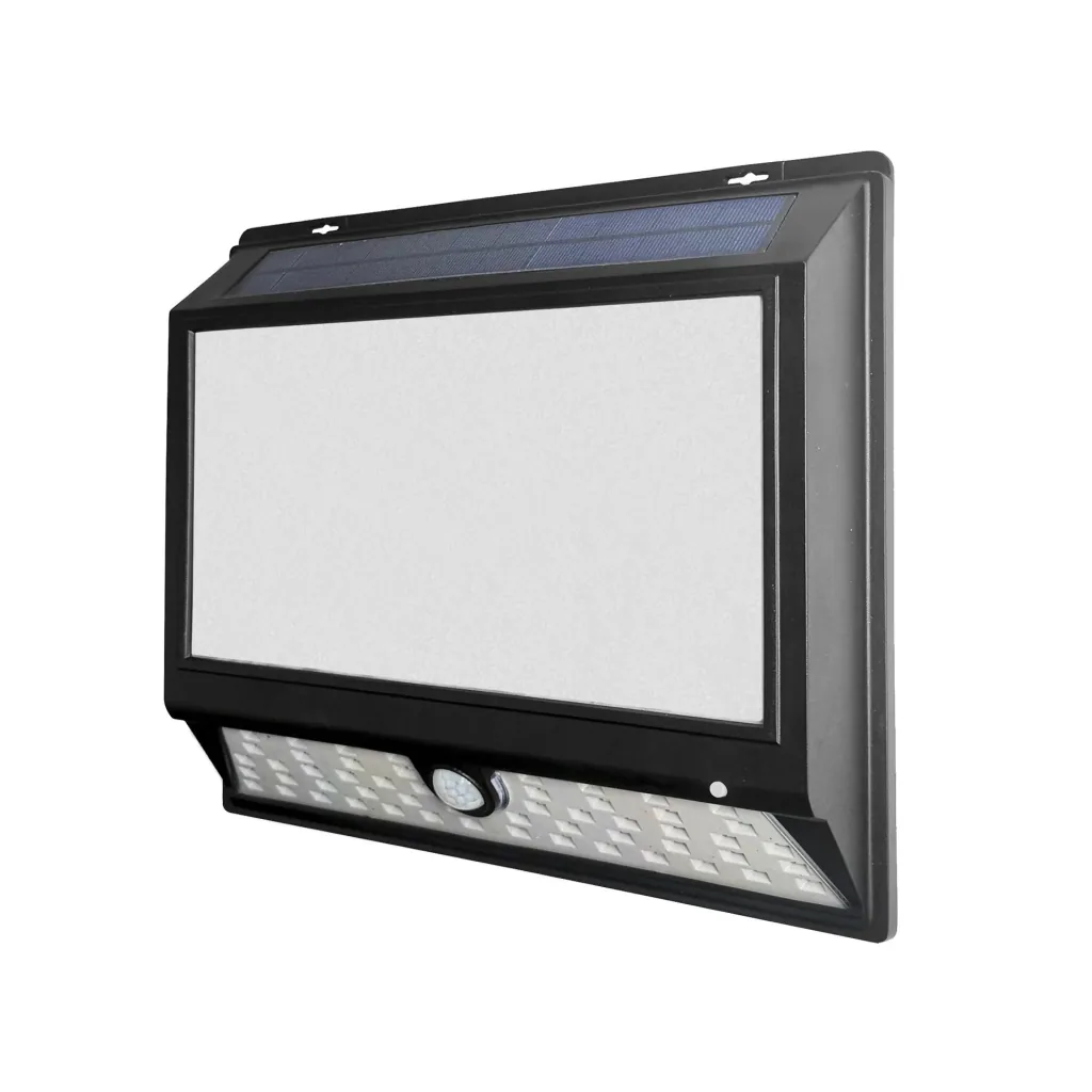 LED solar house number and wall light with motion detector
