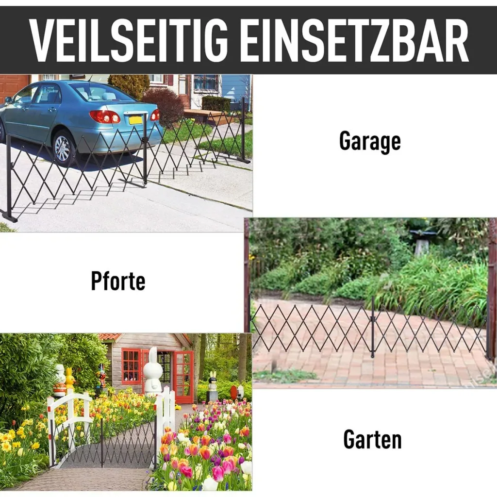 extendable barrier gate dark brown