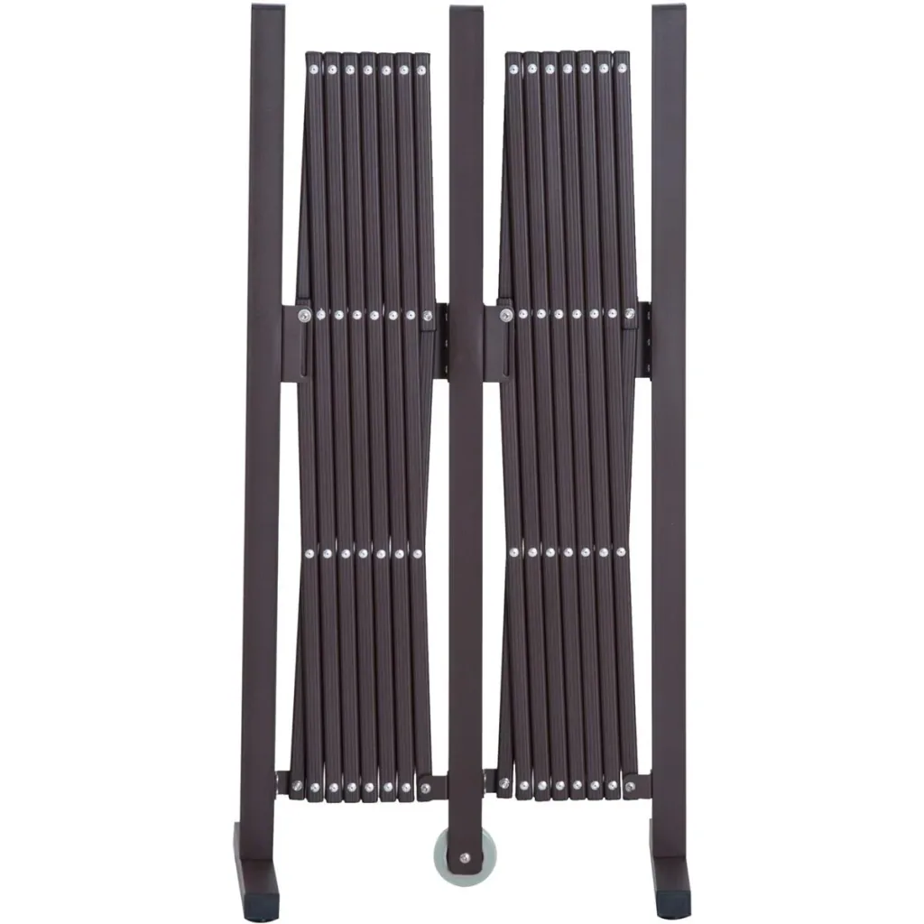 extendable barrier gate dark brown