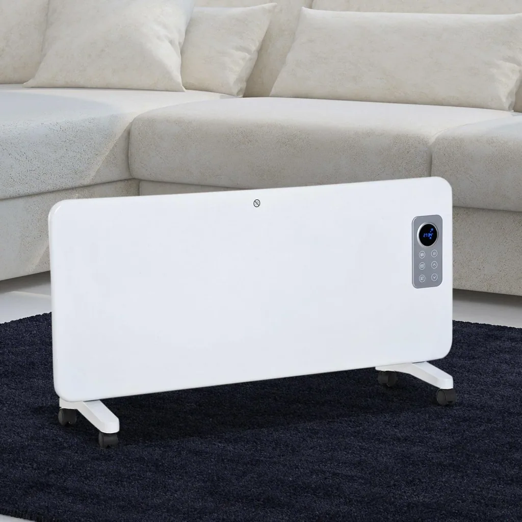 Heater Electric Heater Timer with Remote Control 1000/2000W White