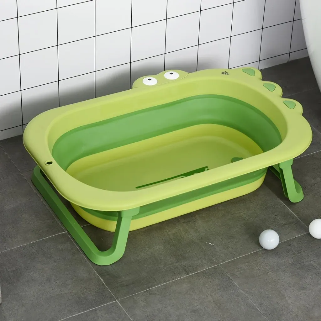 foldable baby bath baby bath with non-slip foot pads support bars foldable baby bath bath with crocodile shape