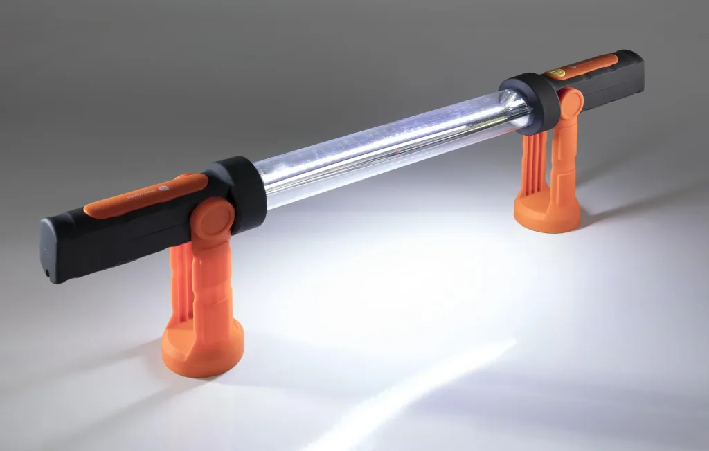 360° work light with stand, rechargeable