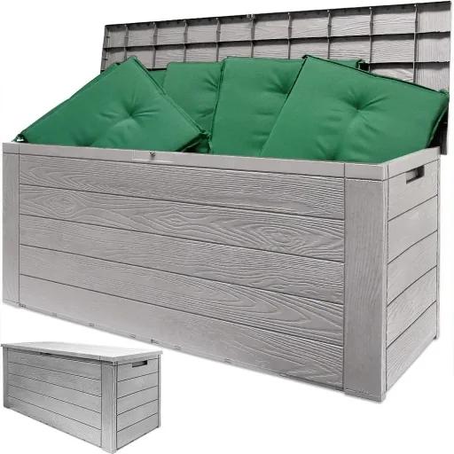Storage box / garden box - grey - 120x46x57cm