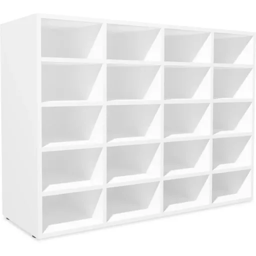 Shoe rack 92x30x67.5 cm chipboard white