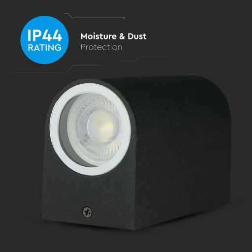VT-7652RD Outdoor wall light Up/Down - GU10 - black - IP44