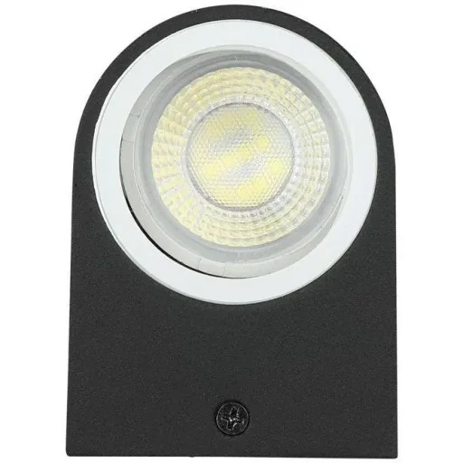 VT-7652RD Outdoor wall light Up/Down - GU10 - black - IP44