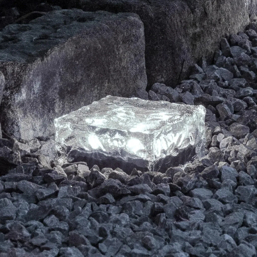 LED Solar Glaswürfel