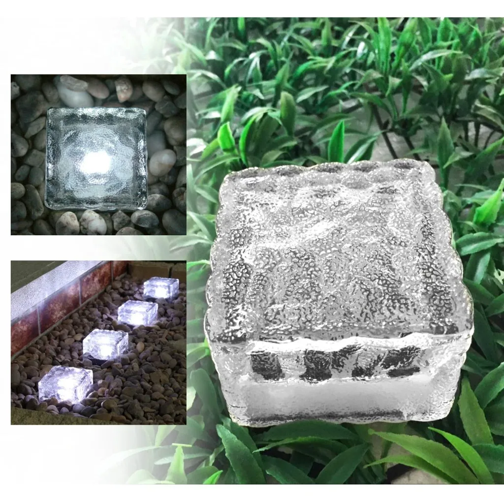 LED Solar Glaswürfel