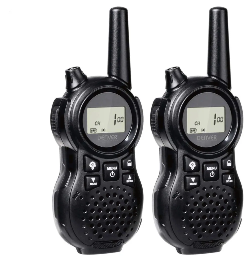 Walkie Talkie with flashlight function