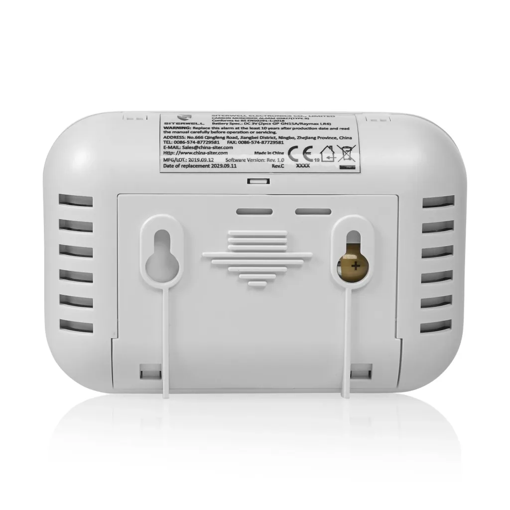 Carbon monoxide detector 10 years sensor - 3 years battery