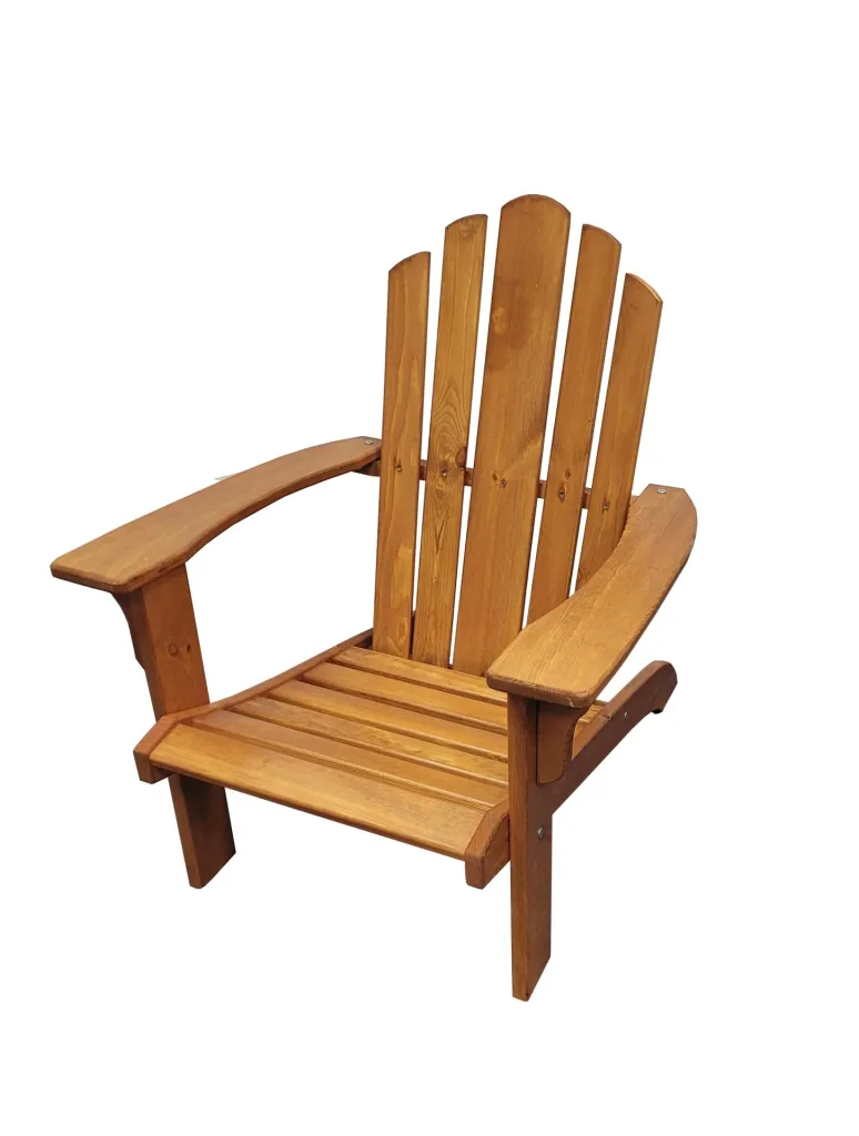 Deckchair, painted honey brown