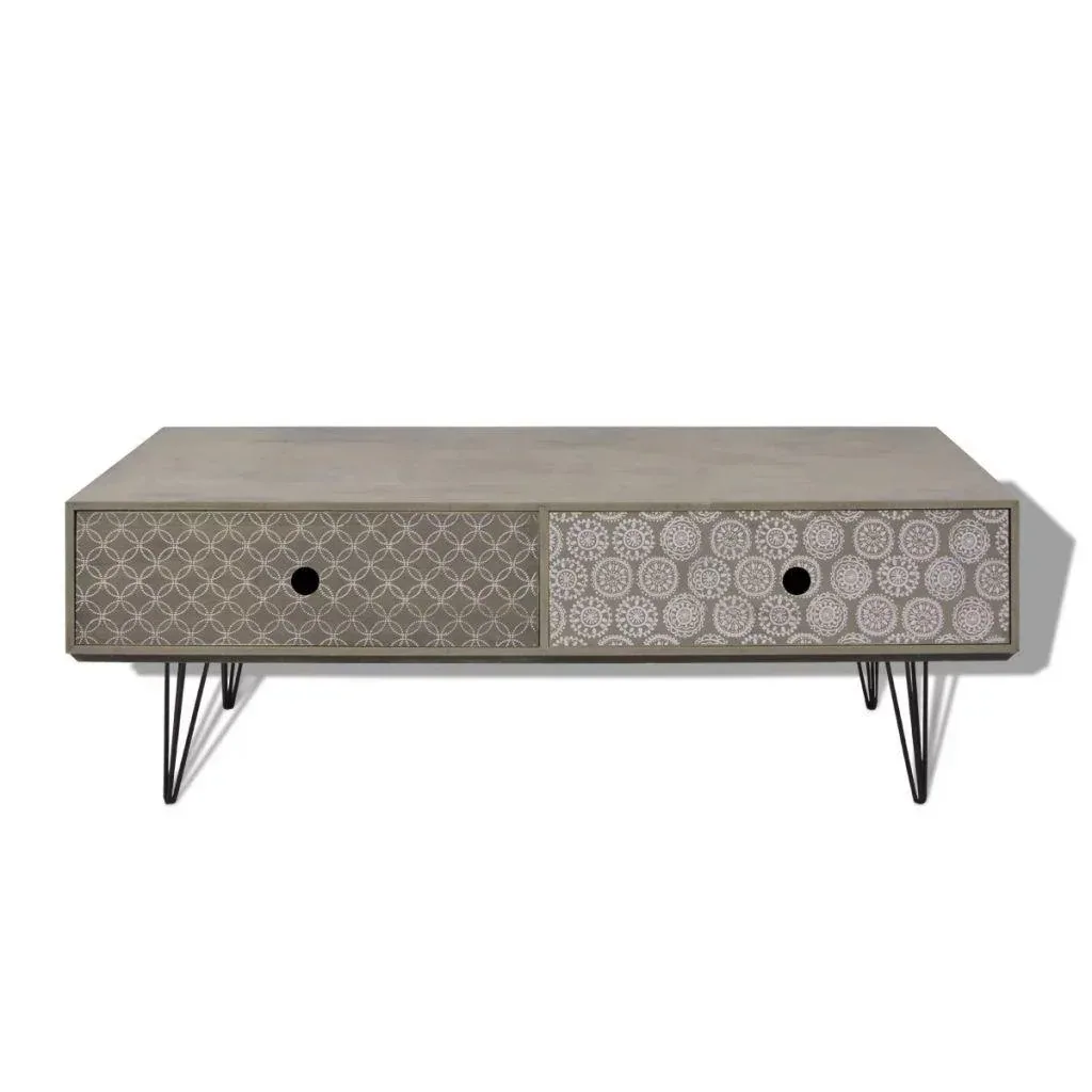 Coffee table 100x60x35 cm grey