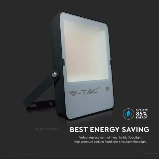VT-302 LED Floodlight - 200 W - 27350 Lm - 6500K - Black - Extra Efficient