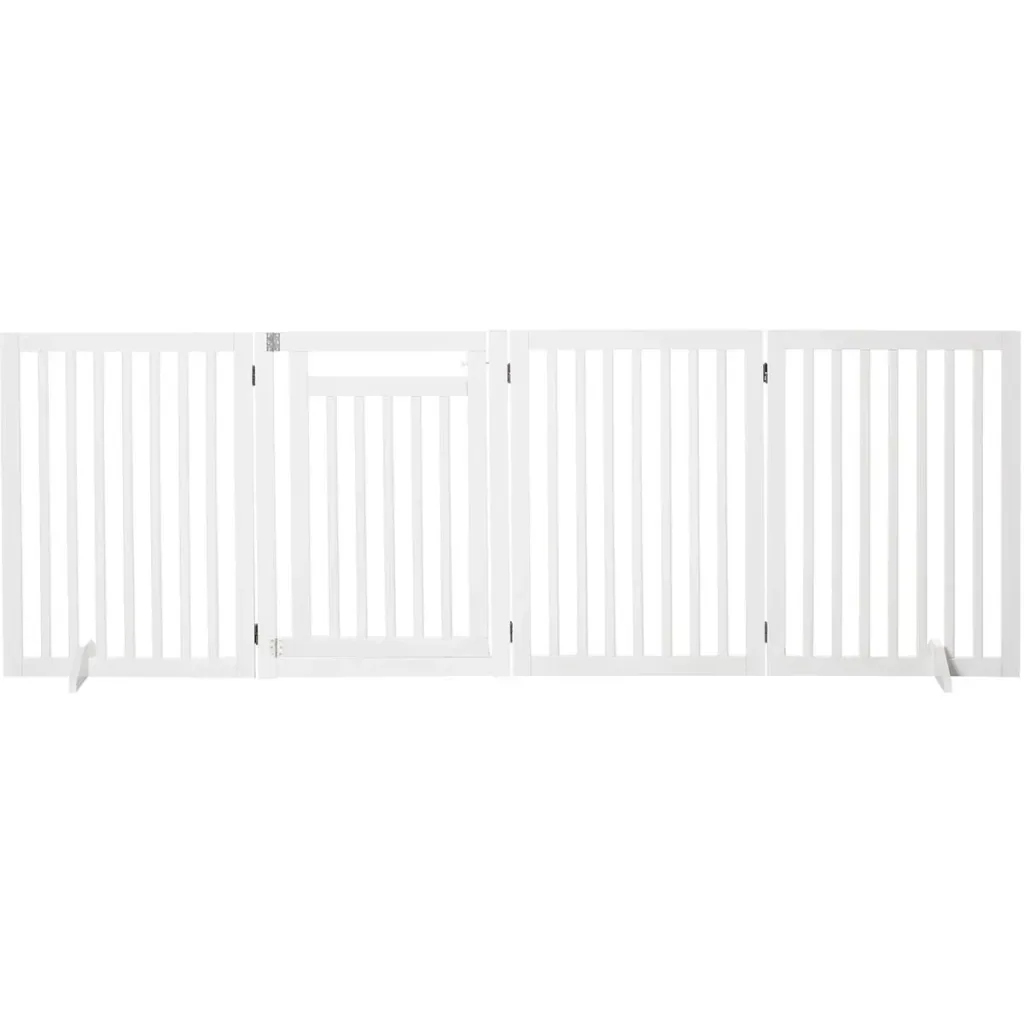 White dog barrier