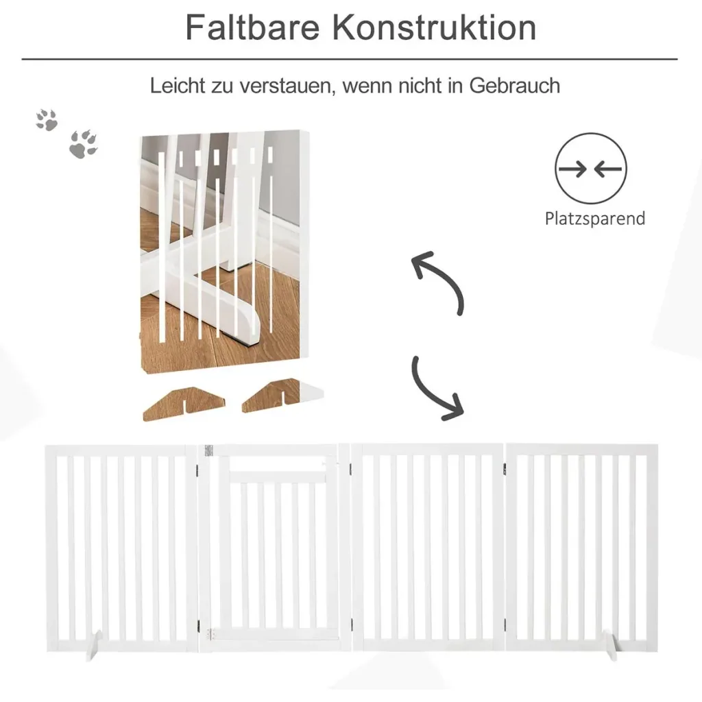 White dog barrier