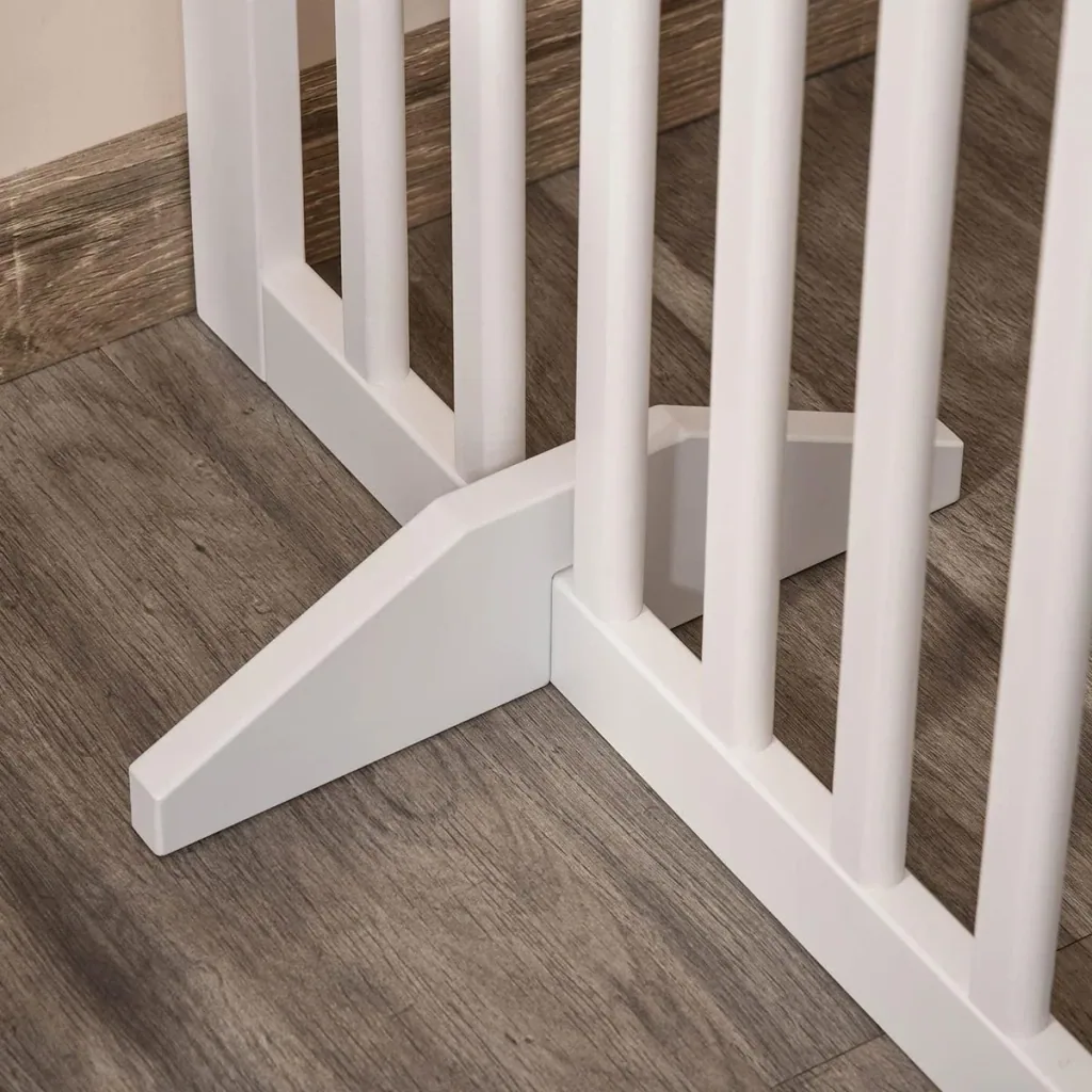 White dog barrier