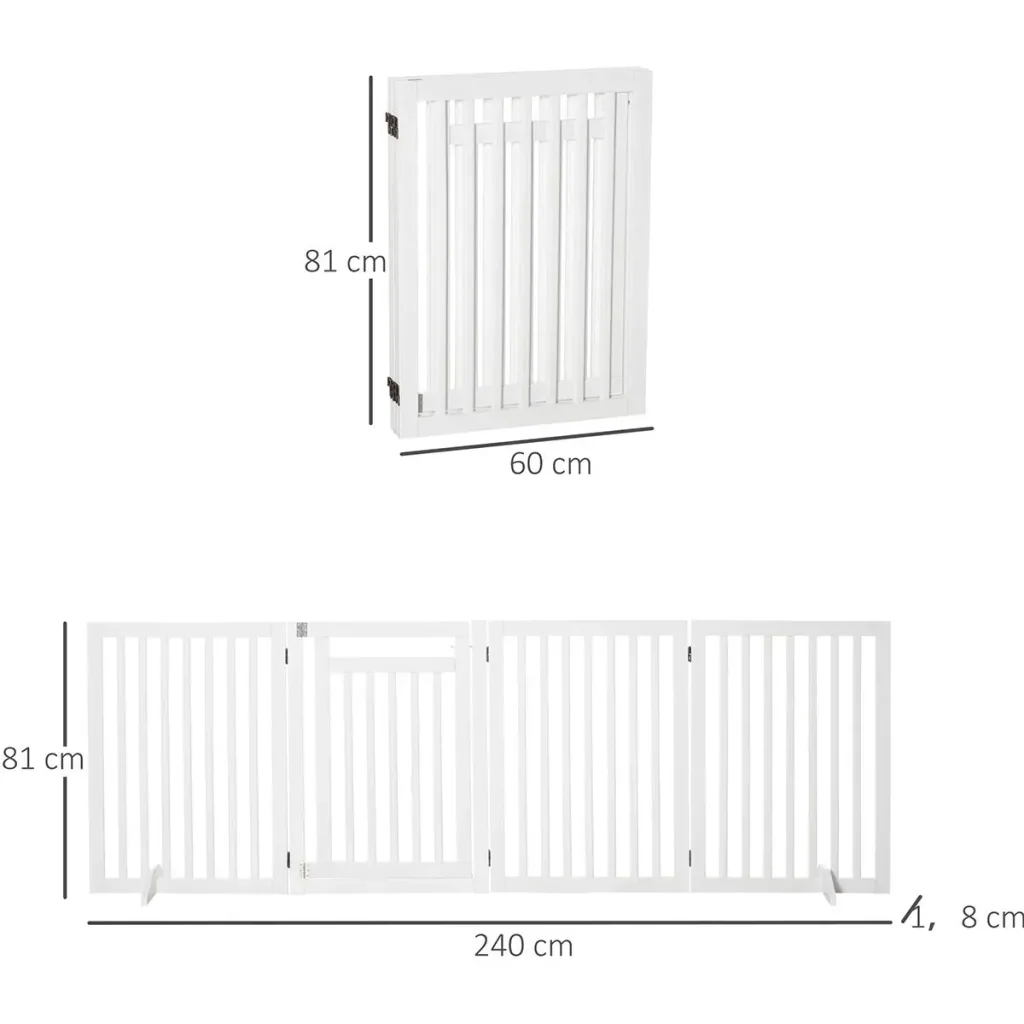 White dog barrier