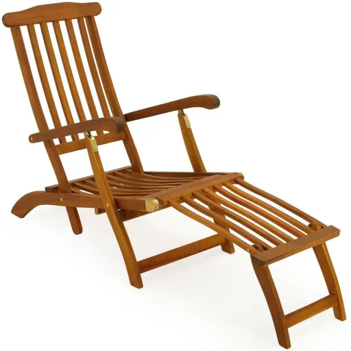 Sun lounger "Queen Mary" acacia wood