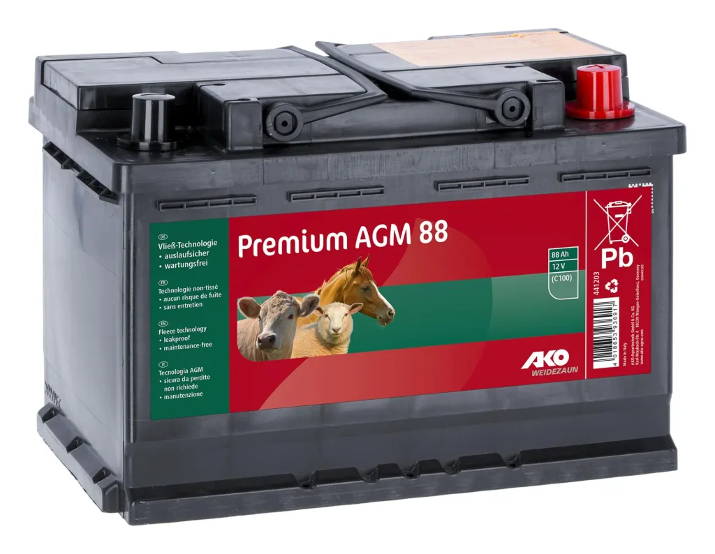 12 Volt Premium AGM Battery, 88 Ah