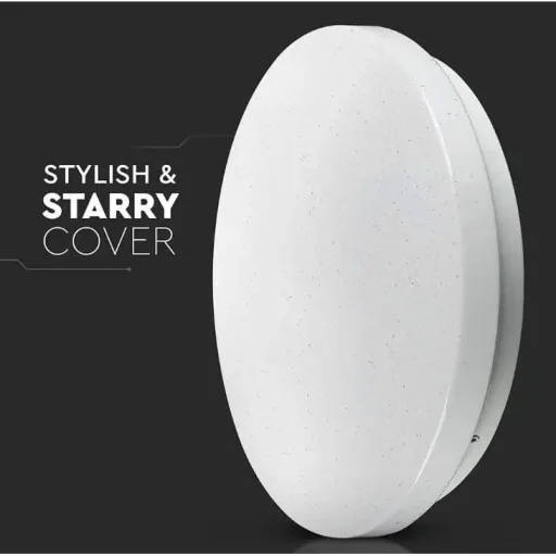 VT-8418-S LED ceiling light with star shade - 18W - 1800 lumens