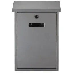 Rio Silver mailbox - 270x100-395 mm