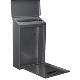 Rio Silver mailbox - 270x100-395 mm