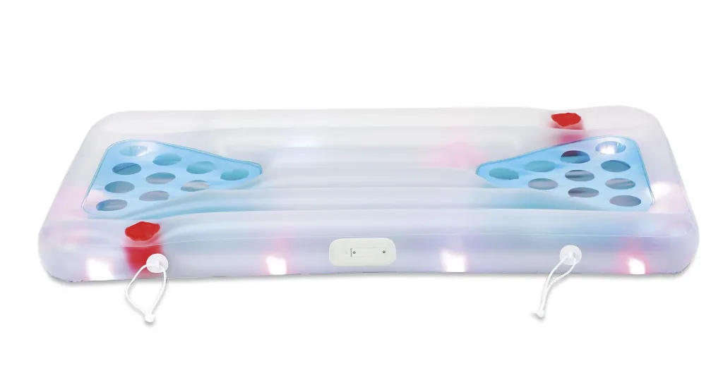 Summer Waves Beer Pong set met ballen 160x84x19 cm blauw