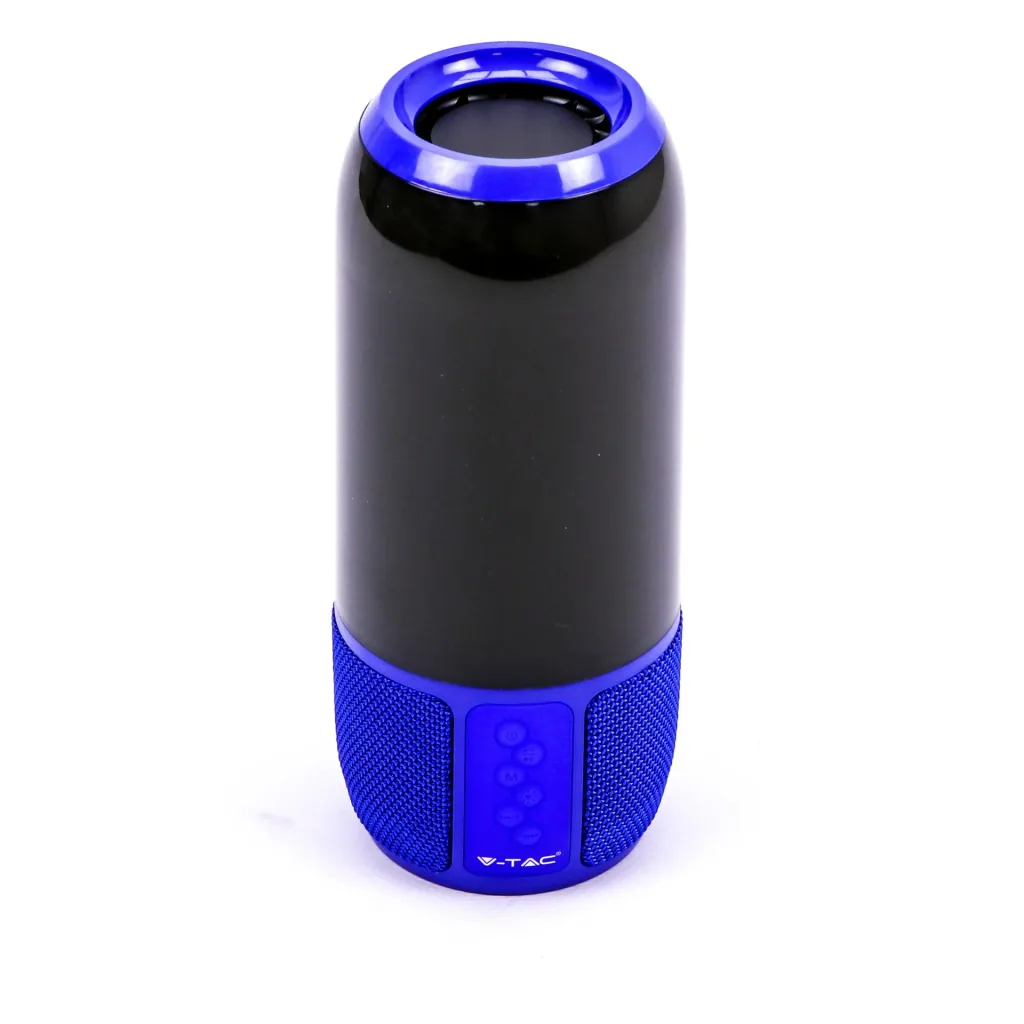VT-7456 Bluetooth speaker with RGB lighting - 2x 3Watt - Blue